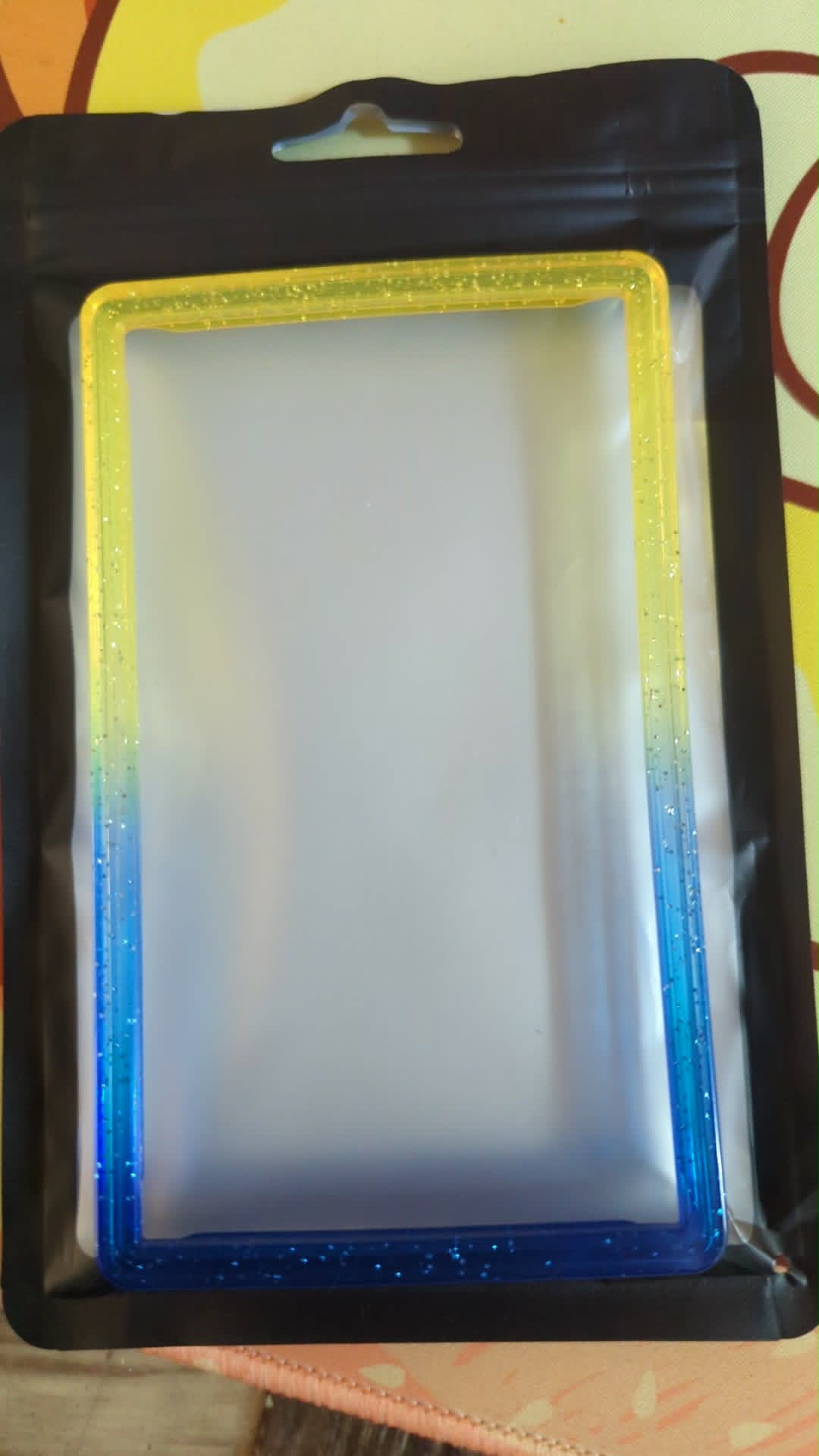 Yellow/Blue Glossy Sparkle PSA Bumper