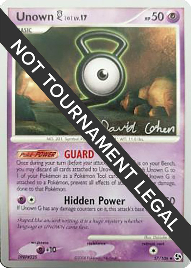 Unown [G] - 2009 (David Cohen)