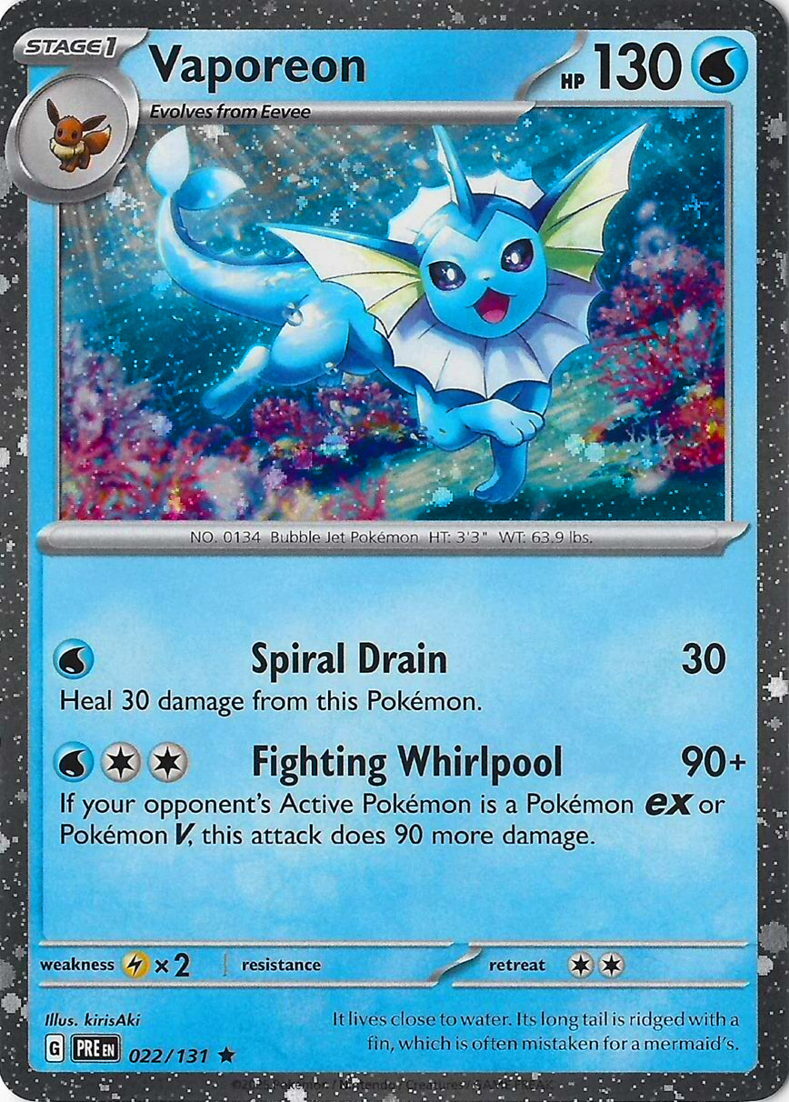 Vaporeon - 022/131 (Cosmos Holo)