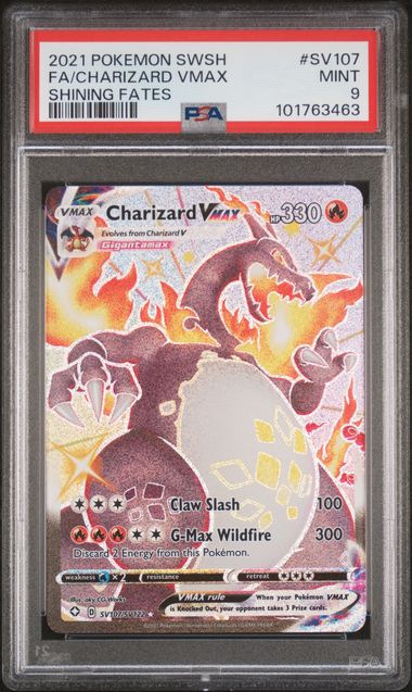 Charizard VMAX Shining Fates SV107 PSA 9