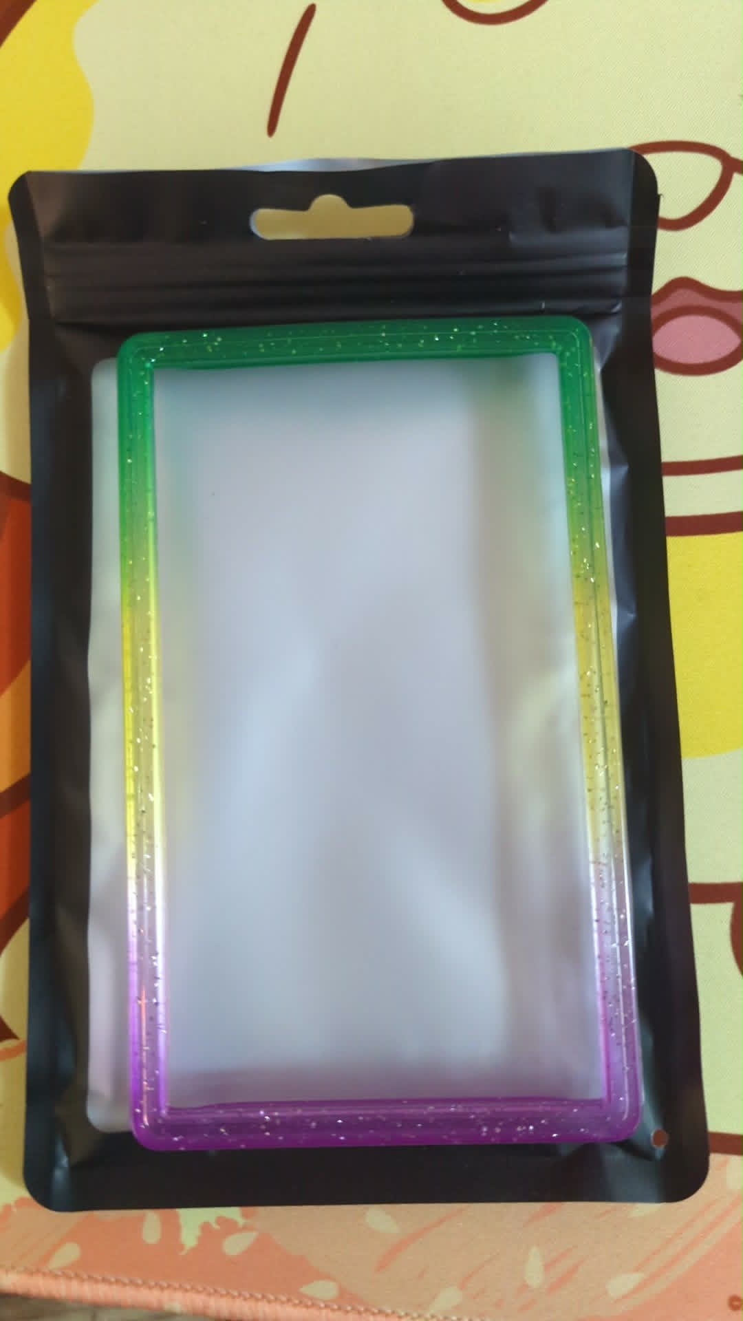 Dark Green/Yellow/Purple Glossy Sparkle PSA Bumper