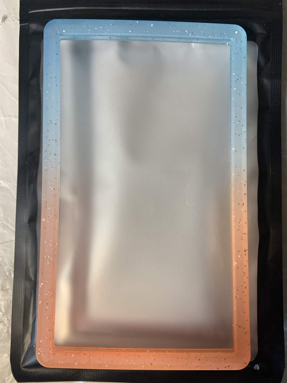 Light Blue/Light Orange Matte Sparkle PSA Bumper