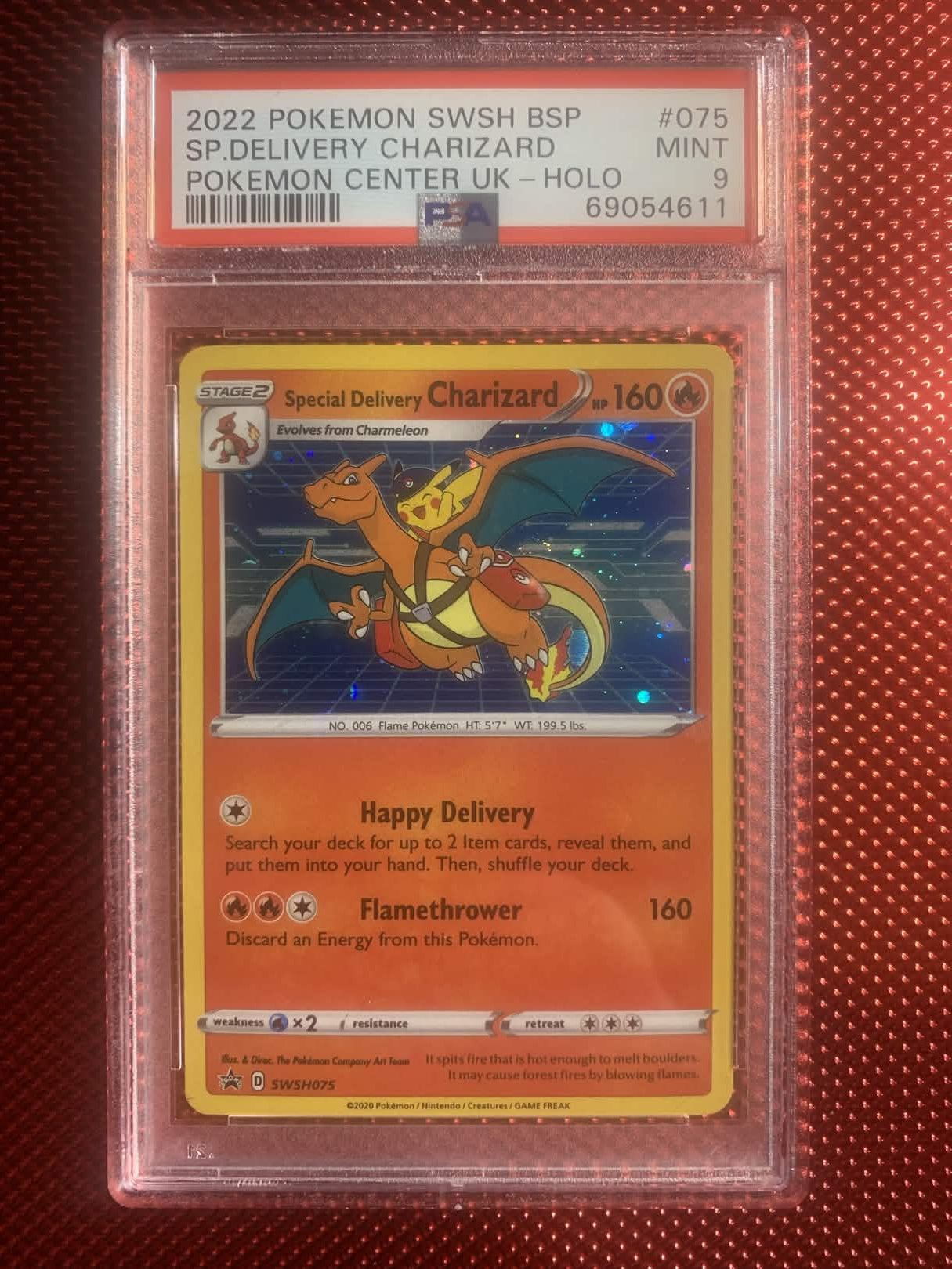 Special Delivery Charizard SWSH075 PSA 9