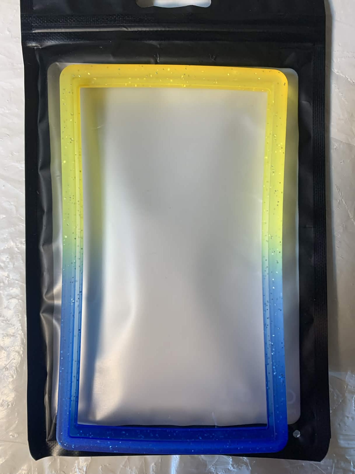 Yellow/Dark Blue Matte Sparkle PSA Bumper